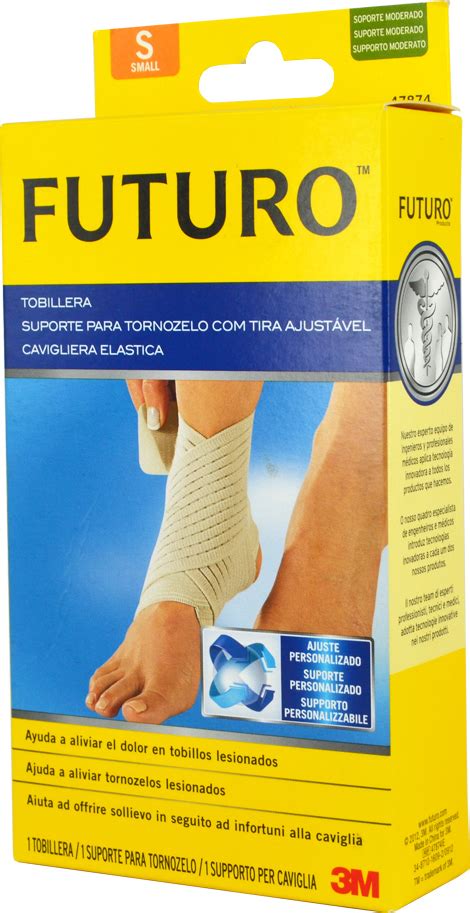 Futuro Wrap Around Ankle Support Elastic Ankle Brace With Straps Beige