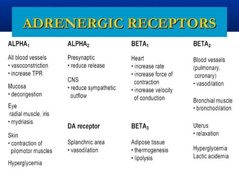 Adrenergic drugs (VK) | PPT