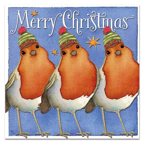 Dancing Robins Christmas Cards 6 Pack Emma Ball