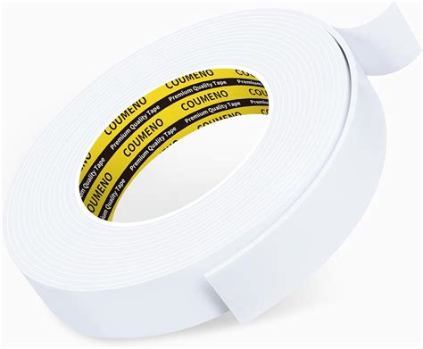 COUMENO EVA Single Sided Adhesive White Foam Tape Single Sided Sealing