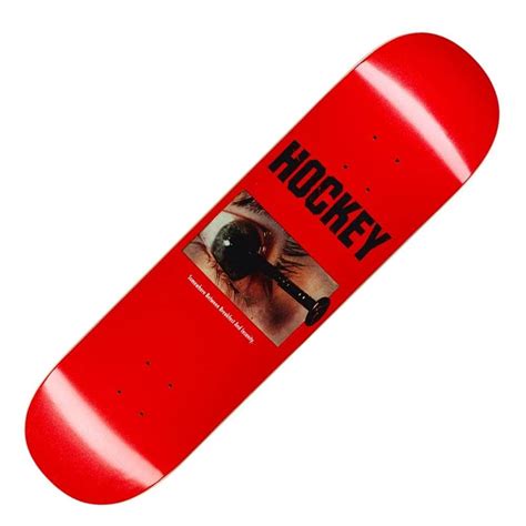 Hockey Skateboards Ben Kadow Breakfast Insanity Red Skateboard Deck 8