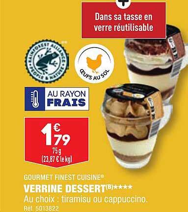 Promo Verrine Dessert Gourmet Finest Cuisine Chez Aldi Icatalogue Fr