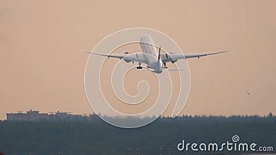 Cinematic Shot of an Airplane Taking Off Stock Footage - Video of ...