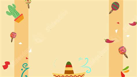 Red Celebration Mexican Festival Holiday Simple Powerpoint Background