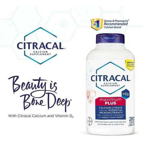 Citracal Maximum Plus Calcium Citrate D3 280 Caplets Shopee Philippines