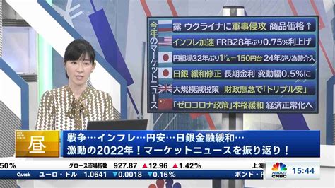 今日の振り返りと明日のポイント20221230 日経cnbc Online