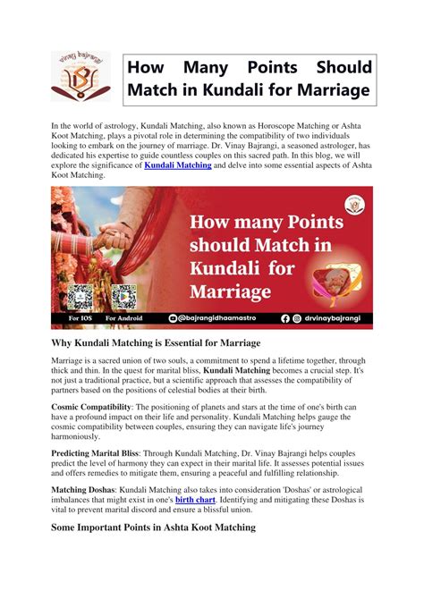 Ppt How Many Points Should Match In Kundali For Marriage Powerpoint