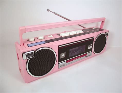 Items Similar To Vintage Panasonic S Pink Portable Boombox Am Fm