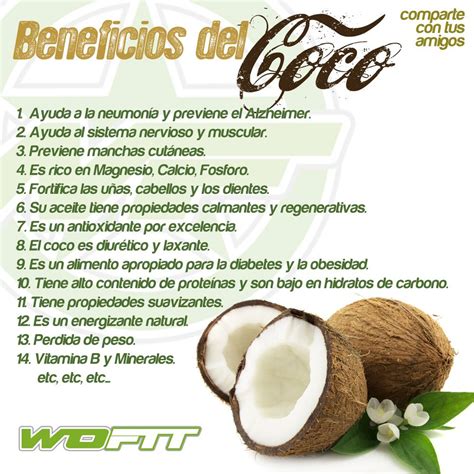 Pin De Viviana Bircher En Salud Beneficios Del Coco Frutas Y