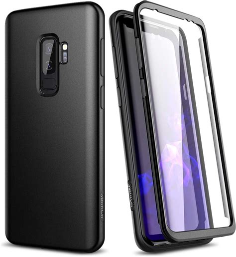 SURITCH Coque Samsung Galaxy S9 Plus Silicone 360 Degrés Bumper Souple