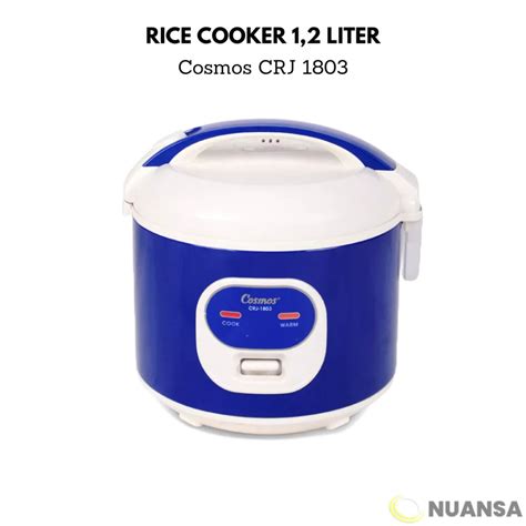 Jual Cosmos Rice Cooker Kapasitas Liter Anti Lengket Crj