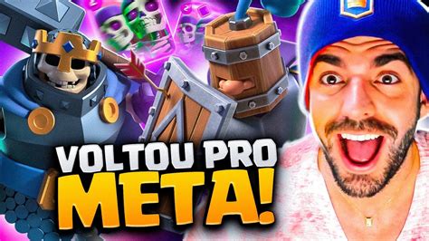 O MELHOR DECK DE RECRUTAS REI ESQUELETO ESTA DE VOLTA NO CLASH