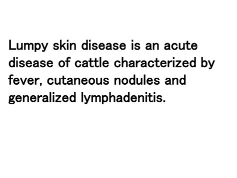 Lumpy Skin Disease Ppt