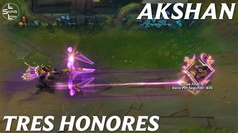 Akshan Tres Honores Previsualización League Of Legends Youtube