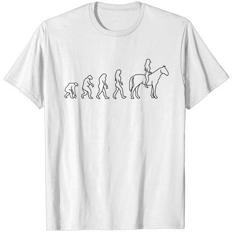 Horseback Rider's Evolution T-shirt sold by Barbara Anderson | SKU