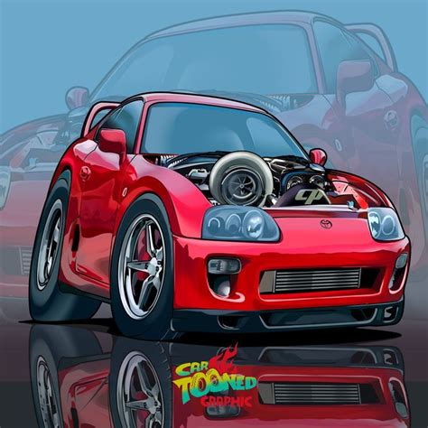 Cartooned Grphc I Will Drawing A Cool Cartoon Car With High Detailed