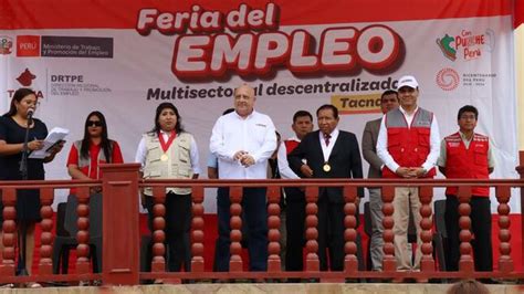 Tacna Ministro Alfonso Adrianzén Inaugura Feria Del Empleo En La Provincia De Jorge Basadre