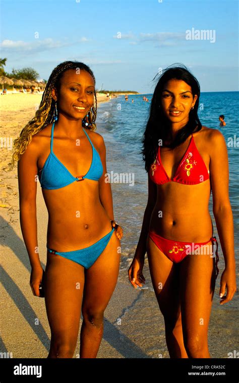 Cuban Beach Beauties Trinidad Cuba Caribbean Stock Photo Alamy