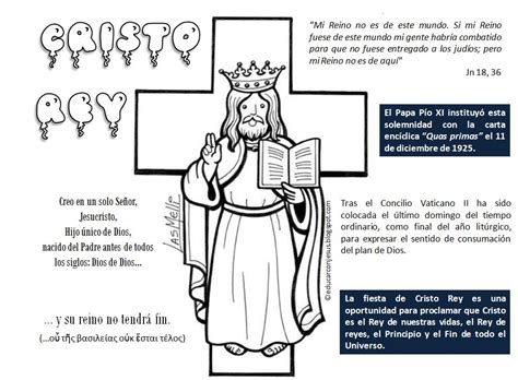 Educar con Jesús Conocer la solemnidad de Cristo Rey