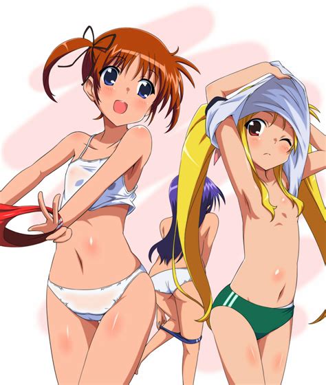 Fate Testarossa Takamachi Nanoha And Tsukimura Suzuka Lyrical Nanoha