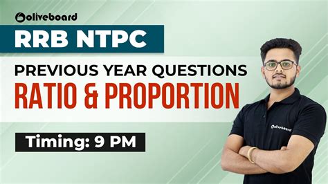 RRB NTPC 2020 Previous Year Questions Ratio Proportion Saurabh