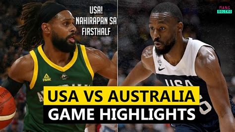 Usa Vs Australia Full Game Highlights August 22 2019 Youtube