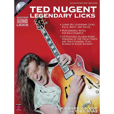 Legendary Licks Ted Nugent Tab Bookcd Various Uk Books