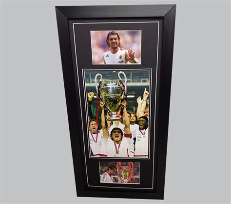 Football Memorabilia Paolo Maldini Signed Ac Milan Colour Photo X