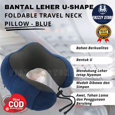 Jual Bantal Leher U Shape Foldable Travel Neck Pillow Shopee Indonesia