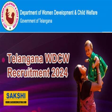 Telangana Wdcw Latest Recruitment Notification Sakshi Education