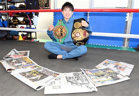 寺地拳四朗 大激戦の勝利一夜明け「本当にけっこう大変な試合で、ホッとしているのが本音」 ボクシング写真ニュース 日刊スポーツ