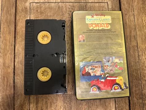 Walt Disney Vhs Limited Gold Edition Cartoon Classics Donald Duck