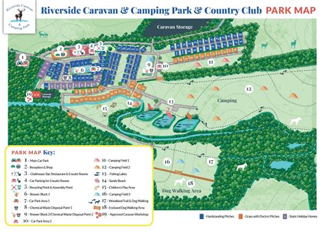 Park Map - Riverside Caravan & Camping Park & Country Club