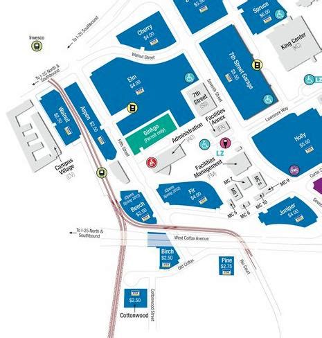 Auraria Campus Parking Map