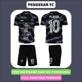 Jual Jersey Pendekar United Free Nama Dan No Punggung Full