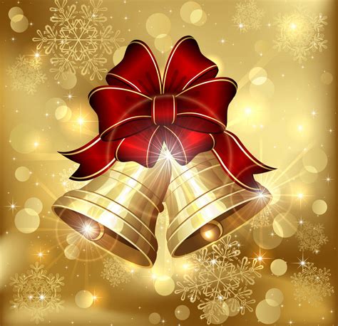 Download free Gold Christmas Bells Wallpaper - MrWallpaper.com