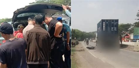 Kecelakaan Maut Truk Kontainer Vs Motor Di Jalan Yos Sudarso Semarang