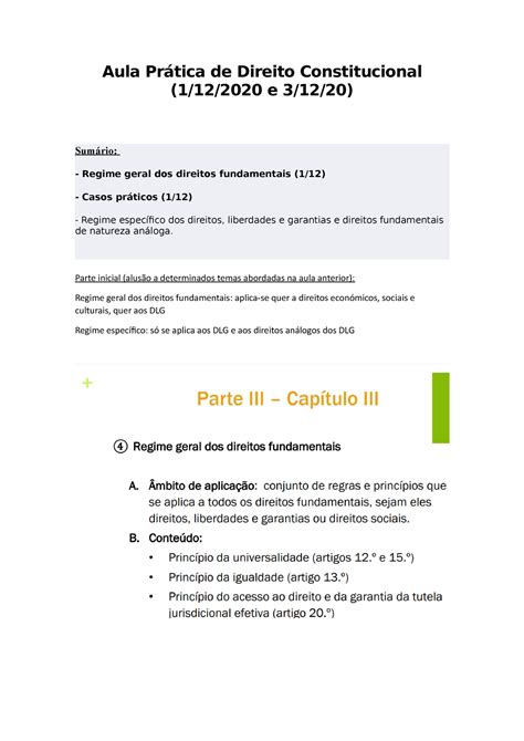 Aula Prática de Direito Constitucional Aula Prática de Direito