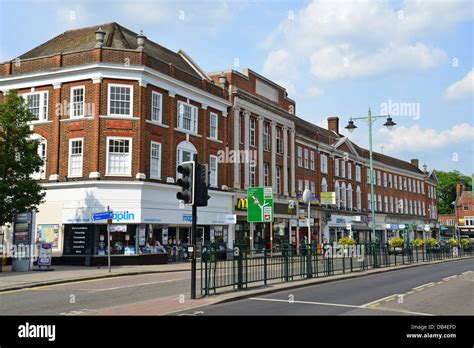 High Street Epsom Surrey England United Kingdom Stock Photo Alamy