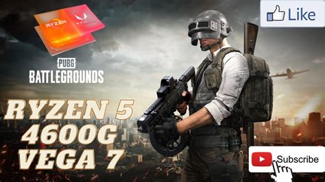 PUBG BATTLEGROUNDS Ryzen 5 4600g Vega 7 Games Sem Placa de Vídeo