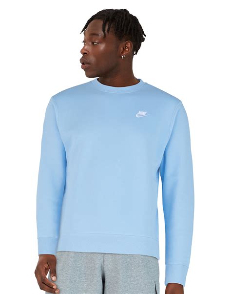 Nike Mens Club Crew Neck Sweatshirt Blue Life Style Sports Ie