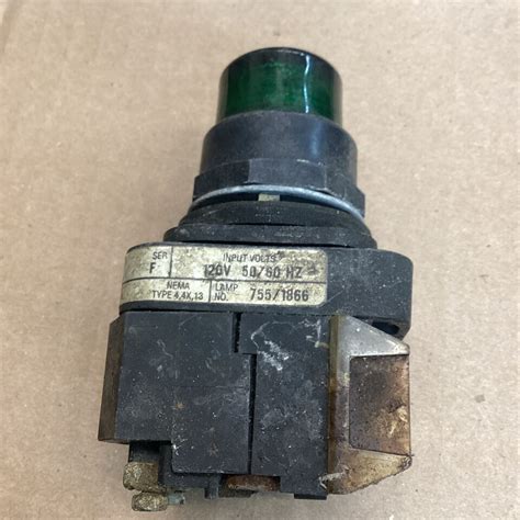 allen bradley  pra ser  green push button ebay