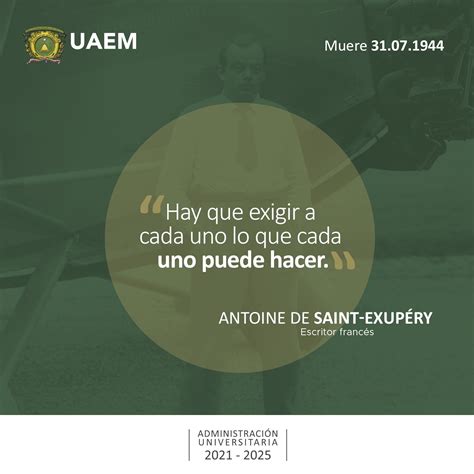 Uaem On Twitter Recordamos A Antoine De Saint Exup Ry Novelista Y