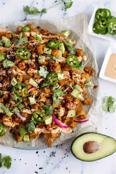 Vegan Poke Nachos With Hawaiian Bbq Sauce Mn Veg Head