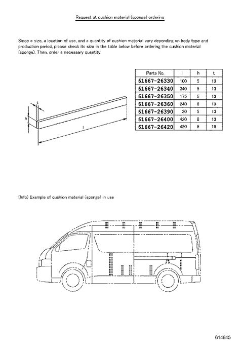 TOYOTA HIACEKDH222R LEMDYN BODY SIDE MEMBER Japan Parts EU