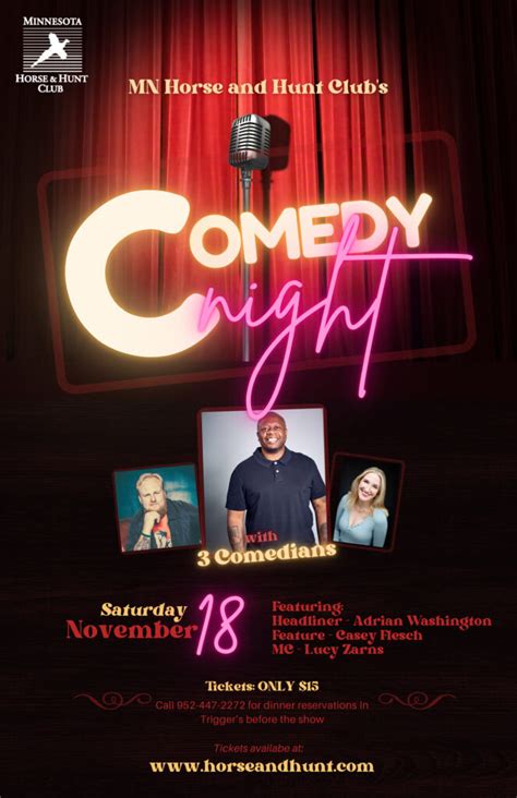 Comedy Night Event Tickets – Minnesota Horse & Hunt Club