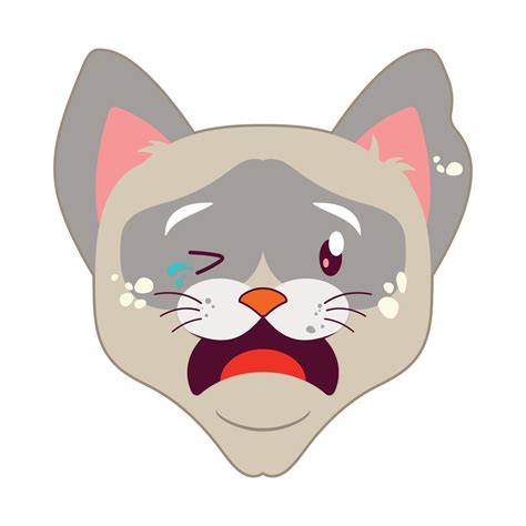 Free cat crying face cartoon cute 14319891 PNG with Transparent Background