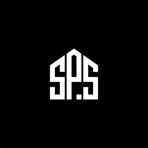 SPS letter logo design on BLACK background. SPS creative initials ...