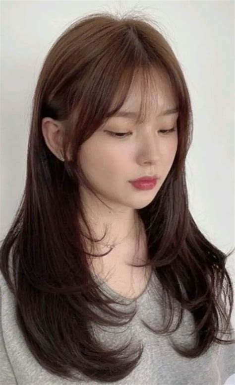 Stylish Korean Haircut Ideas For Women With Bangs Di Ide