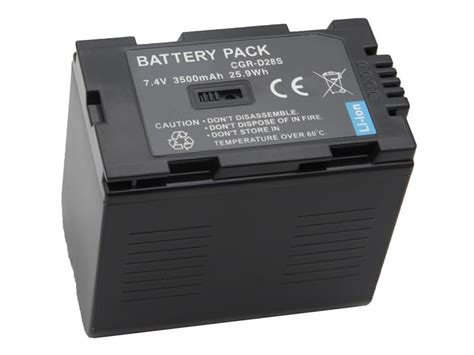 Batterie Compatible Panasonic Cgr D S Mah Wh V Do Panasonic